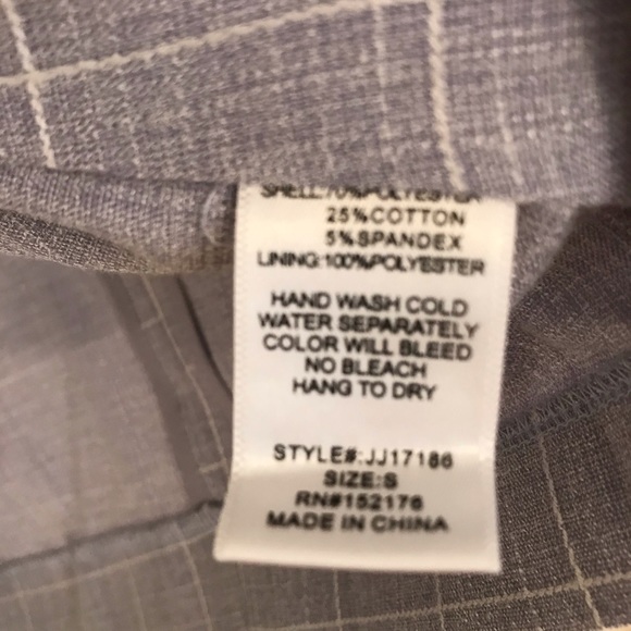 Grey Check Cool Boss Babe Blazer - Picture 3 of 5